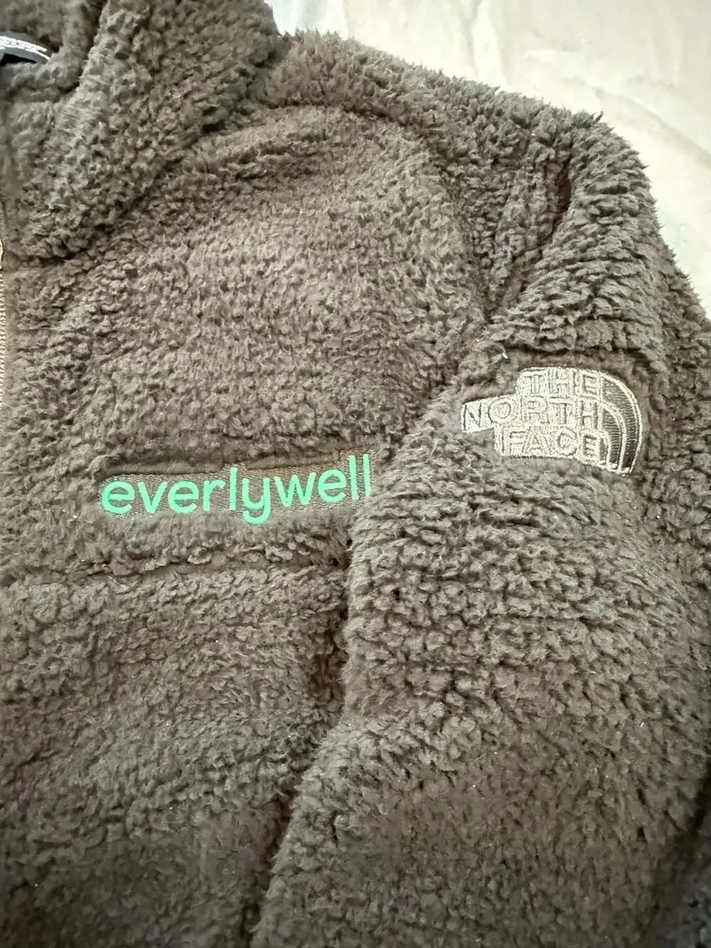 The North Face Full-Zip Sherpa Fleece Jacket with Everlywell Logo Embroidery